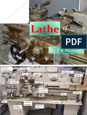 Ch-4 Lathe, PDF, Machining