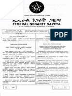 Ethiopian Wildlife Development and Conservation Use Proc-No-541