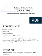 PRAKTIK BELAJAR LAPANGAN 1 (PBL 1)