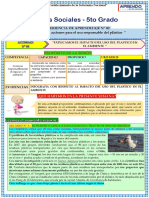 Experiencia de Aprendizaje 2 - Ciencias Sociales - Actividad 02 - Quinto Grado - 2022