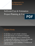 Software Cost Est & Project Planning MGT