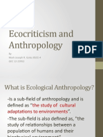 Ecocriticism and AnthropologyWITH QUESTIONS Golez