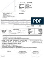 Cotización No. bq20008728: Manufacturas de Cemento S.A. en Reorganizacion