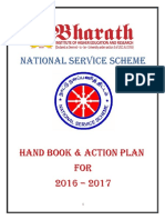 National Service Scheme: Hand Book & Action Plan FOR 2016 - 2017