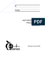 National Health and Nutrition Examination Survey: Anthropometry Procedures Manual