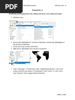 Practical No.: 2: A) Exploring and Managing Raster Data: Adding Raster Layers, Raster Styling and Analysis