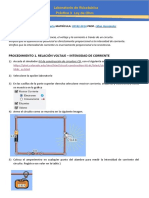 Práctica 3 de Laboratorio de Física Básica. LEY DE OHM