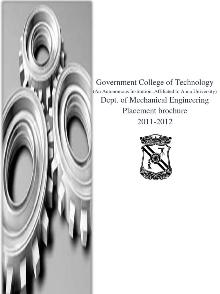 GCT Mechanical Placement Brochure (201112) Engineering Mechanical Engineering