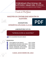 Estadistica Aplicada A La Auditoria (INTRODUCCIÓN AL MUESTREO)