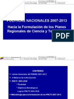 Lineas Generales Del Plan de Desarrollo Nacional 2007-2013