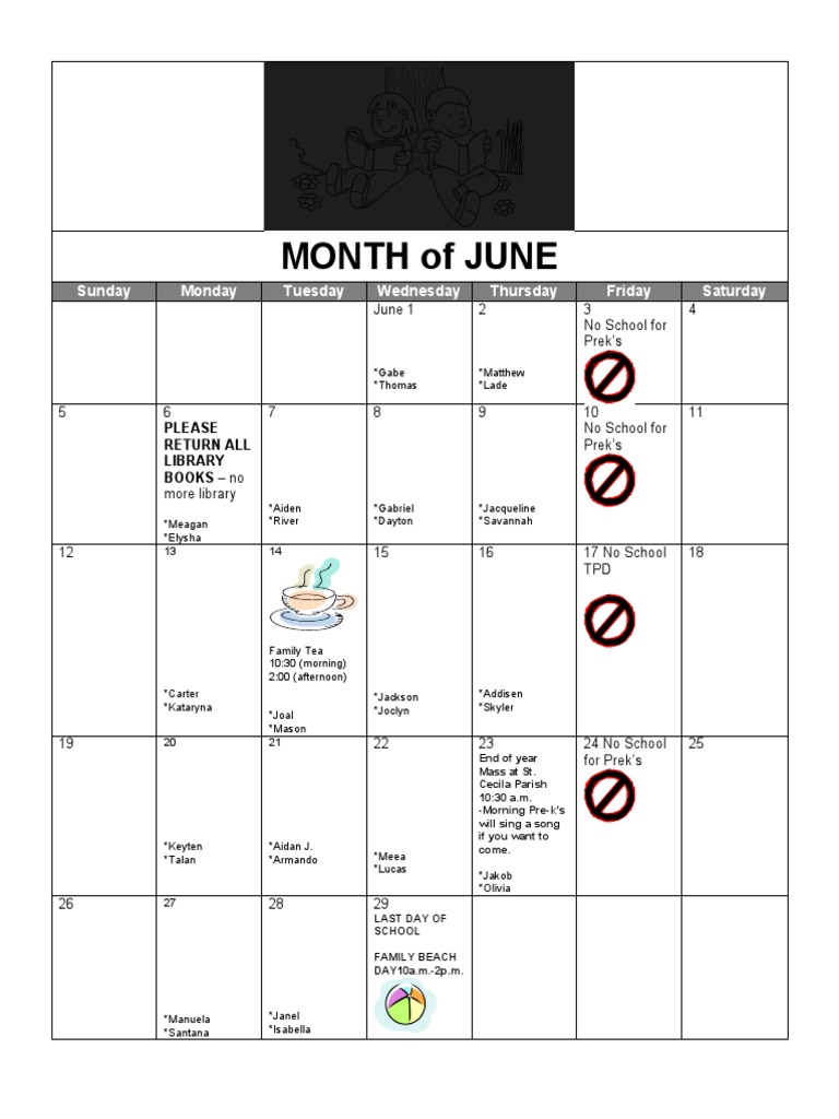 Month of June | PDF