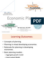 Economic Planning: Md. Ruhul Amin, PHD, MPH