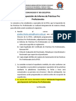 COMUNICADO N°3. Sobre Exposición de PPP