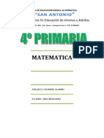 Matematica 4° Grado Proces