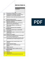 Ejemplo Brecha ISO 45001 2018