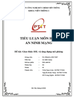 Tiểu Luận Môn Học An Ninh Mạng: Đề tài: Giao thức SSL và ứng dụng mô phỏng