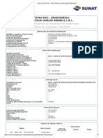 Datos Ficha RUC Avícola Carlos Andre EIRL