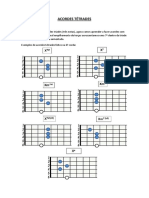 Acordes tétrades guitarra