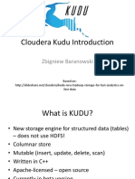 Cloudera Kudu Introduction: Zbigniew Baranowski