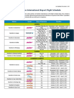 Nov4 Hamilton International Airport Flight Schedule