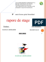 Rappore de Stage