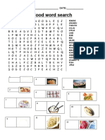 Food Word Search: NAME: - DATE