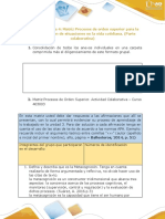 Anexo 4 - Tarea 4 Matriz Procesos Orden Superior - Diligenciar Colaborativamente