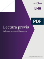 LECTURA PREVIA - La Letra Menuda Del Liderazgo