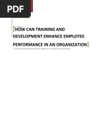 How Can Training and Development Enhance Employee Performance in An Organization