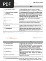 CMS Selection Checklist