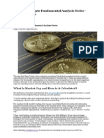 12 Steps of Crypto Fundamental Analysis Series 1. Market Cap