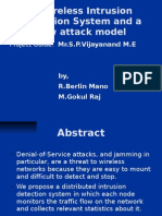 A Wireless Intrusion Detection System and A New Attack Model