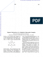 Chemical Communications,: Organic Derivatives of A Cobalt (Macrocylic Complex