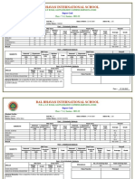 Bal Bhavan International School Report Card 2021-22