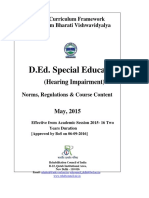 D.Ed. Special Education Curriculum