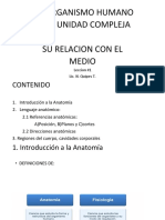 El Organismo Humano Como Unidad Compleja y Su Relacion Con El Medio