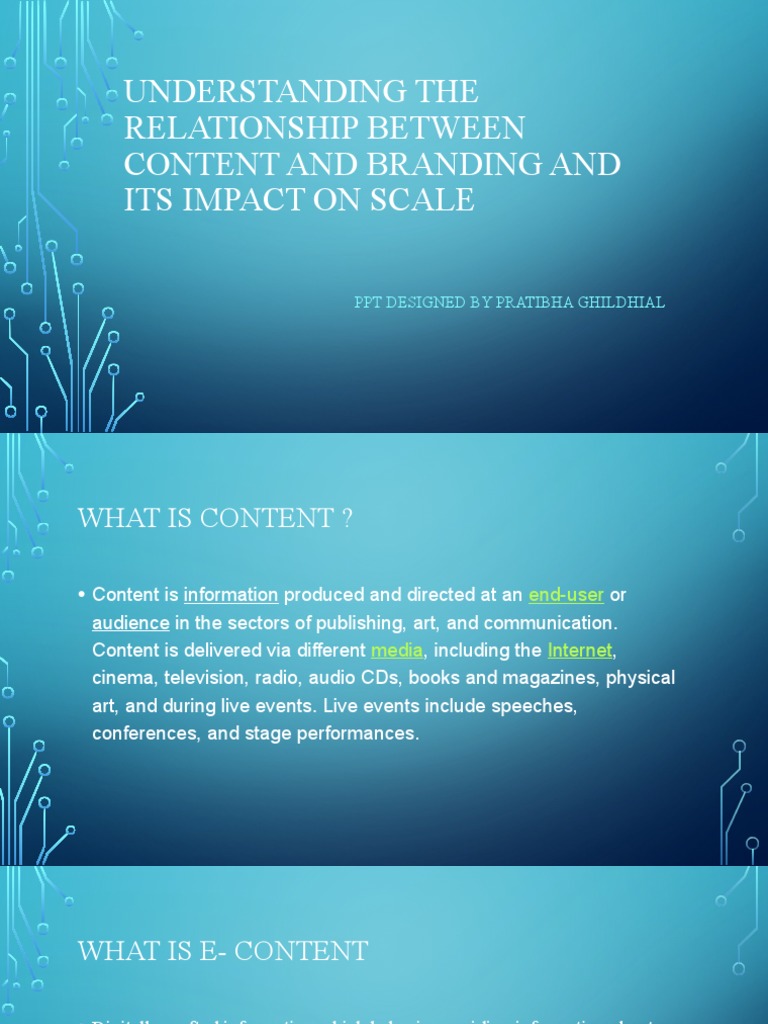 Understanding The Relation Content Branding and Its Impact On Scale