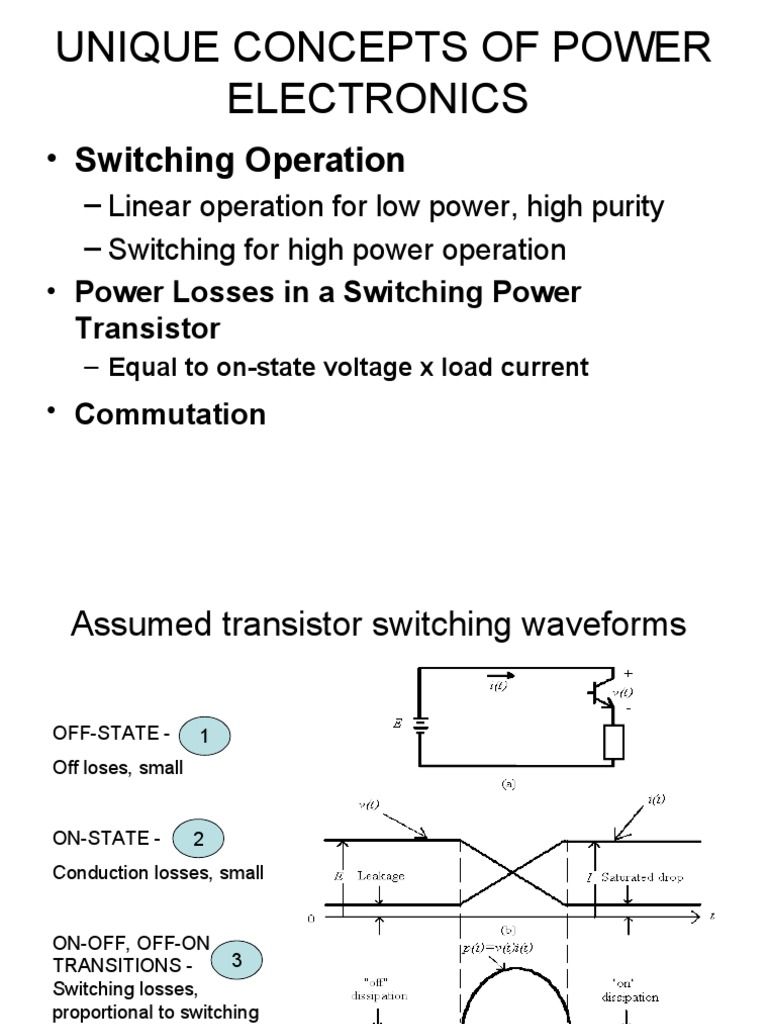 Power Electronics: Switching & Commutation | PDF