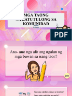 Mga Taong Nakatutulong Sa Komunidad