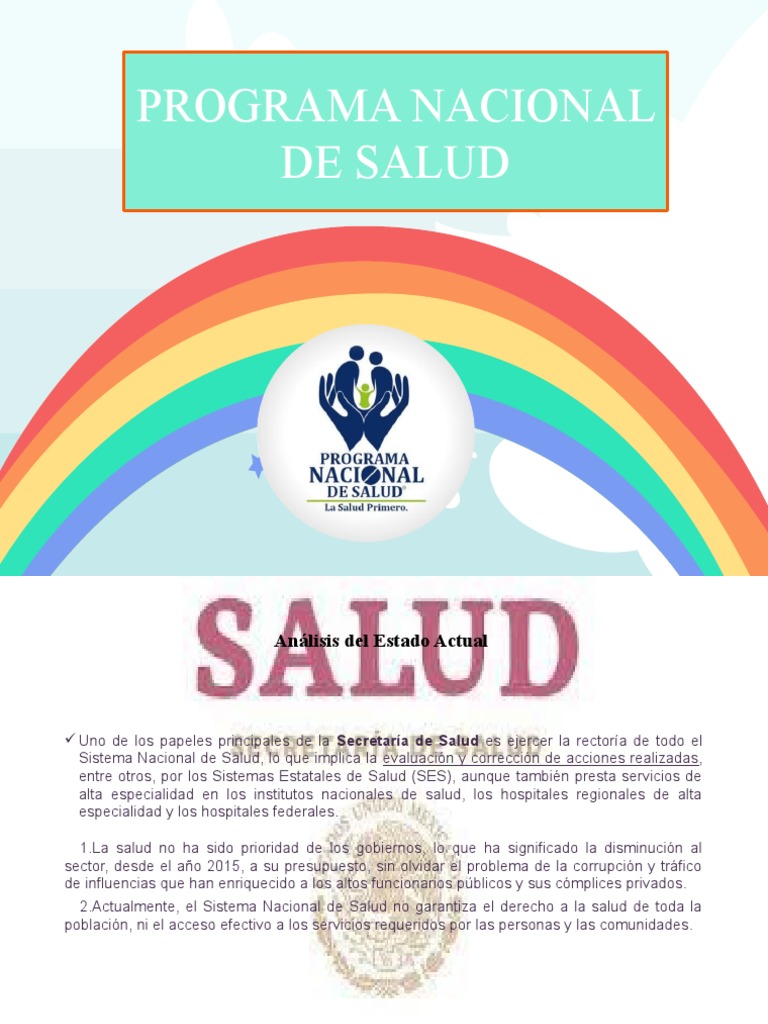 Plan Nacional de Salud y Programas Prioritarios en El Imss | PDF ...