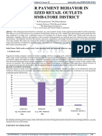 Customer Payment Behavior in Organized Retail Outlets at Coimbatore District