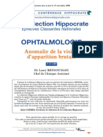 I-11-187-Anomalie de La Vision D'apparition Brutale