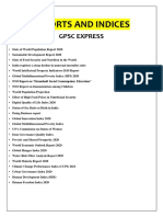 Reports and Indices: GPSC Express