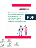 Protocolo para Otorgar Ajustes Razonables PCD