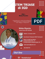 Sistem Triase Di Igd 23 - 24 April 2022