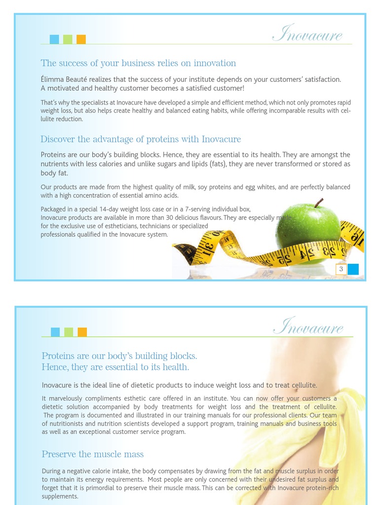 Inovacure: Protein Solutions for Weight Loss | PDF | Tryptophan | Dieting