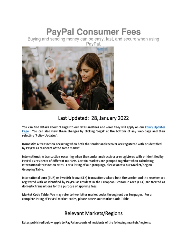 PAYPAL CONSUMER FEES intelligence overview
