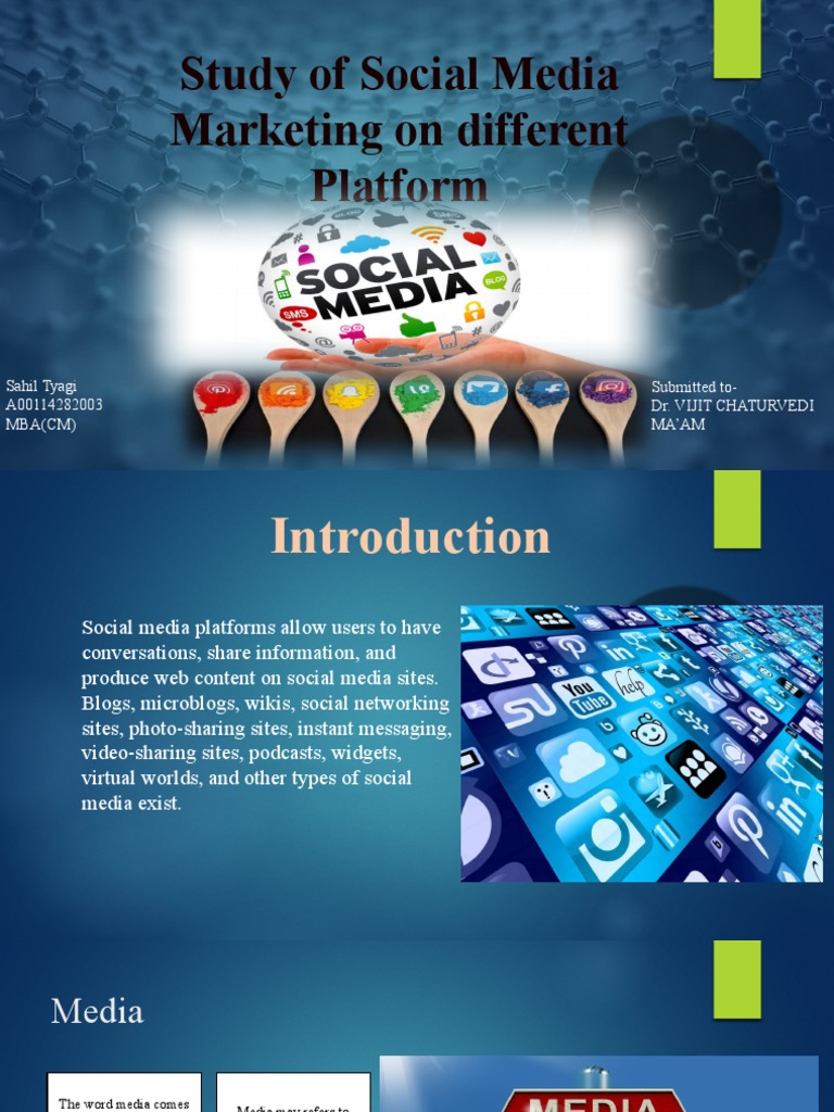 Study of Social Media Marketing On Different Platforms | PDF | Career ...