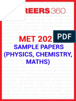 MET 2021 Sample Papers