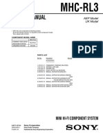 Service Manual: Mhc-Rl3